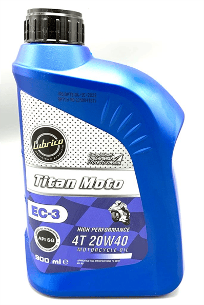 Lubrico Titan Moto 4T EC-3 20W-40 Motosiklet Yağı 900ml