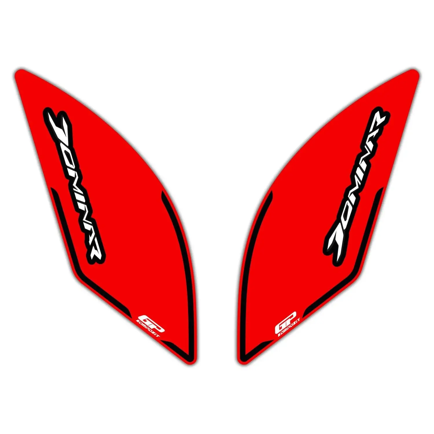 GP Kompozit Bajaj Dominar 250 / 400 2017-2024 Uyumlu Yan Pad Kırmızı GP01030600401849