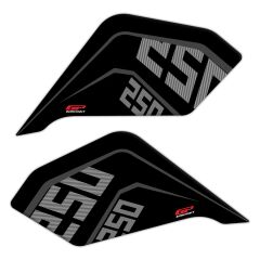GP Kompozit CF Moto 250 NK 2018-2022 Uyumlu Tank Pad Seti Siyah GP04020600101907