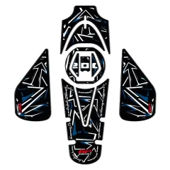 GP Kompozit Bajaj Pulsar NS 200 2011-2024 Uyumlu Tank Pad Seti Mavi GP01060600302387