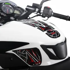 GP Kompozit Bajaj Pulsar NS 200 2011-2024 Uyumlu Tank Pad Seti Mavi GP01060600302387