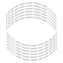 GP Kompozit Bajaj Pulsar NS 200 2011-2024 Uyumlu Jant Şeridi Reflektif Gri GP01060600802385