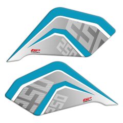 GP Kompozit CF Moto 250 NK 2018-2022 Uyumlu Tank Pad Seti Turkuaz GP04020602701907