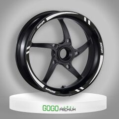 Kanuni Seha 150 2022 - 2024 Uyumlu  Geniş Jant Şeridi Beyaz